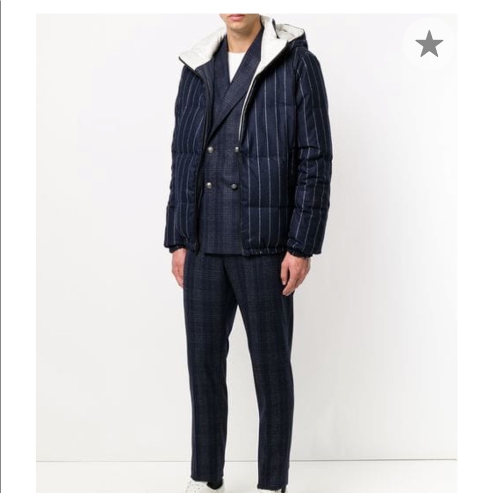 LC23 Pinstripe Padded Jacket